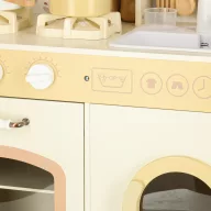 Lantoska interaktív fa játékkonyha