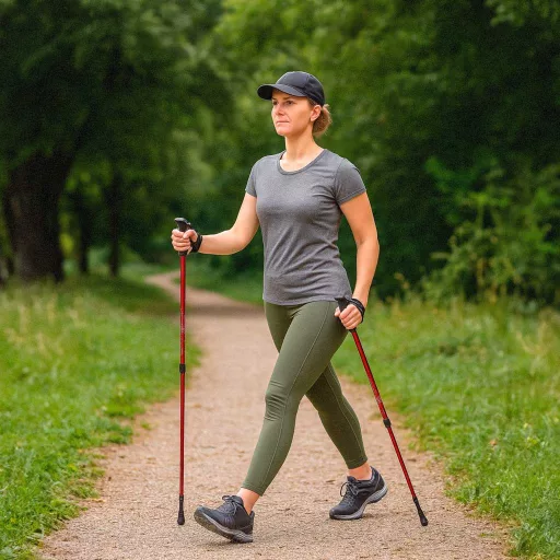 Lantoska összecsukható túrabot - nordic walking