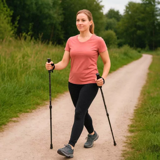 Lantoska összecsukható túrabot - nordic walking