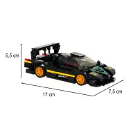   Pagani Zonda R 1:28 építőkocka autómodell - 387 darabos készlet