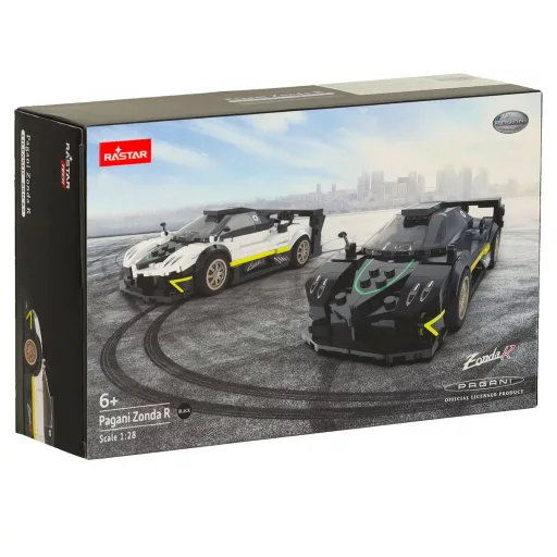 Pagani Zonda R 1:28 építőkocka autómodell - 387 darabos készlet