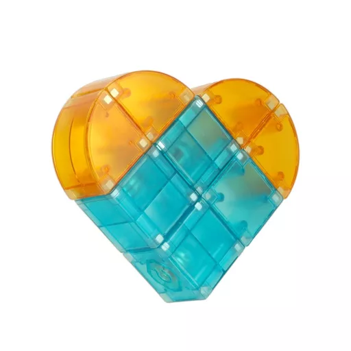 Lantoska 3D mágneses építőjáték 64 db-os - LED világítással