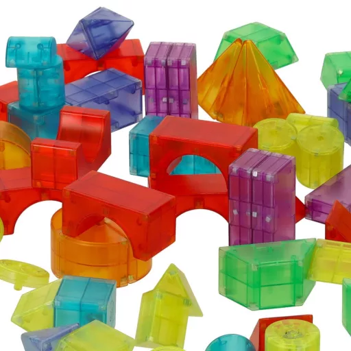 Lantoska 3D mágneses építőjáték 32 db-os - LED világítással