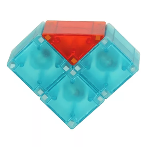 Lantoska 3D mágneses építőjáték 32 db-os - LED világítással