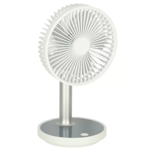 Lantoska akkumulátoros mini asztali ventilátor állítható teljesítménnyel - 38 cm