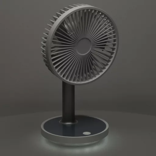 Lantoska akkumulátoros mini asztali ventilátor állítható teljesítménnyel - 38 cm