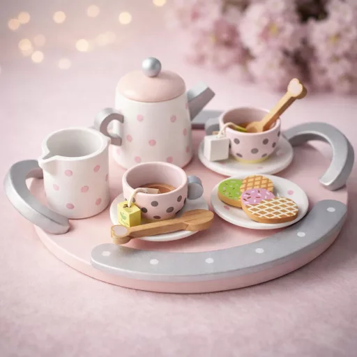 Lantoska 14 részes fa tea és kávéskészlet
