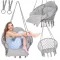 Lantoska fészekhinta párnával 80 cm átmérővel - 150 kg terhelhetőség