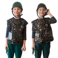 Lantoska katona farsangi jelmez 3-8 éveseknek 