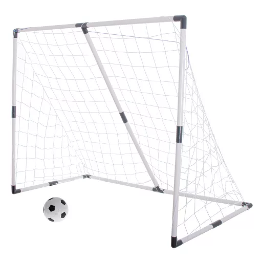 Lantoska gyerek focikapu 2 az 1-ben 185 x 120 x 70 cm – összecsukható kerti focikapu szett labdával