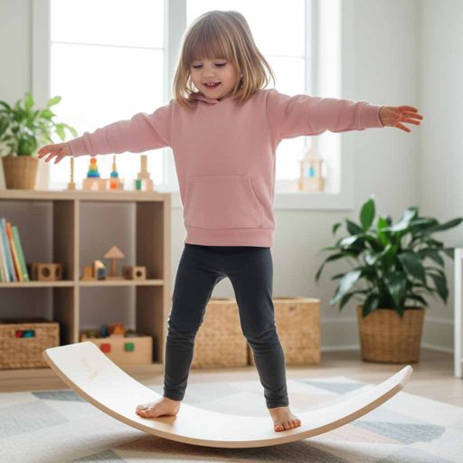 Lantoska fa egyensúlyozó játék