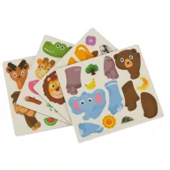 Lantoska 47 db-os montessori mágneses kirakó - szafari
