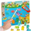 Lantoska montessori mágneses horgászjáték - méhecskés