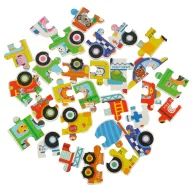 Lantoska 30 db-os járműves puzzle dobozban