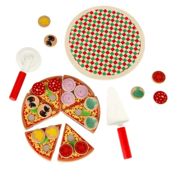Lantoska fa szeletelhető pizza kiegészítőkkel