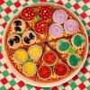 Lantoska fa szeletelhető pizza kiegészítőkkel