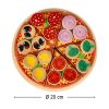 Lantoska fa szeletelhető pizza kiegészítőkkel