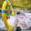 Játék babakocsira felhőcske - bababarát plüssjáték