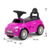 Bébitaxi Fiat 500 – interaktív kormánnyal és tárolóhellyel