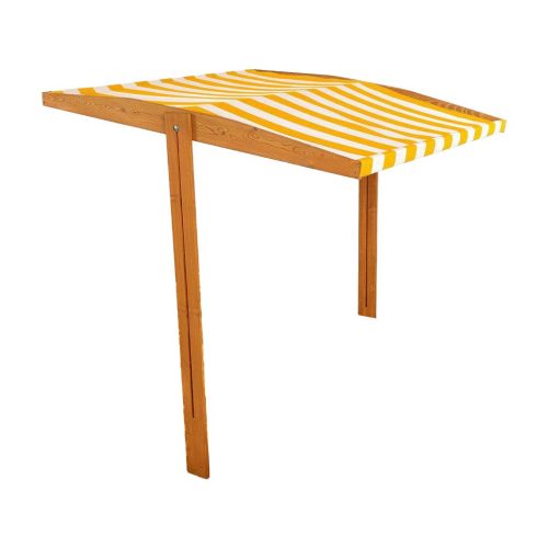 Tető és árnyékoló homokozóhoz – 120x120 cm sárga-fehér
