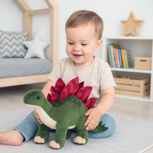 Plüss dinoszaurusz alvós játék – sztegoszaurusz 