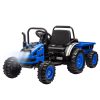 Elektromos gyerek traktor pótkocsival – 12V akkumulátorral