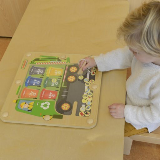 JátékMasterkidz hulladékválogató, érzékszervi fejlesztőjáték
