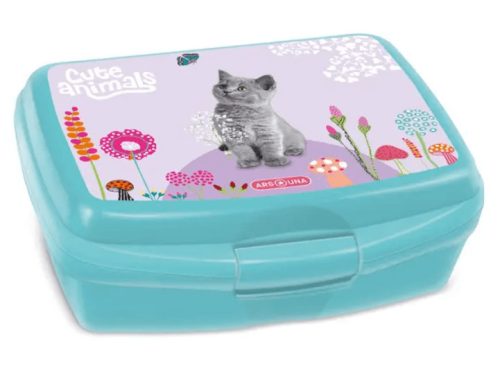 Cicás uzsonnás doboz – Cute Animals Kitten, BPA mentes