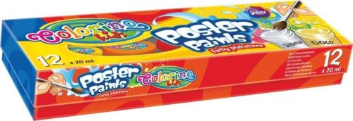 Colorino temperakészlet tégelyes 12x20 ml, arany és ezüst színnel