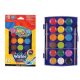 Colorino vízfesték 18 színű, 28 mm-es gombokkal, ecsetekkel