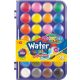 Colorino vízfesték 28 színű, 30 mm-es gombokkal, ecsettel