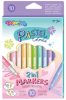 Colorino kétvégű filctoll készlet – 10/20 db, pasztell, ecsetvégű