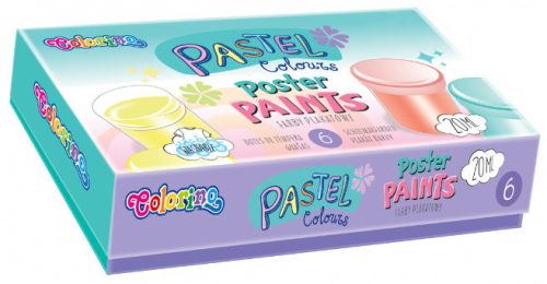 Colorino temperakészlet pasztell színekkel, 6 darabos