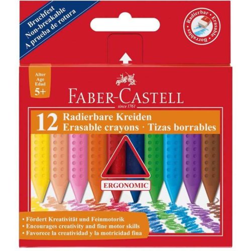 Faber-Castell Grip törölhető zsírkréta készlet 12 darabos