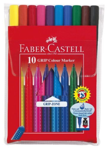 Faber-Castell Grip filctoll készlet – 10 db, gyerekbarát