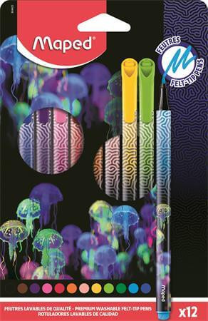 Maped Deepsea Paradise filctoll készlet – 12 db, 0,8 mm, kimosható