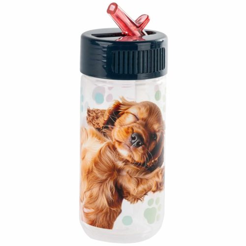 Cleo and Frank kutyás kulacs 330 ml – BPA mentes, CF44 spániel mintával