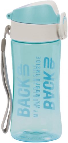 BackUp kulacs 400ml átlátszó-türkiz – BPA mentes tritán ivópalack