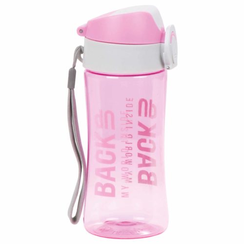 Rózsaszín kulacs 400ml BPA mentes – Back Up 2025 A36 ergonomikus ivópalack
