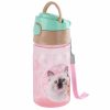 Cleo and Frank cicás kulacs 330 ml – BPA mentes, CF45 fehér cica mintával