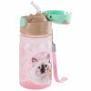 Cleo and Frank cicás kulacs 330 ml – BPA mentes, CF45 fehér cica mintával