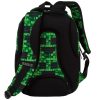 BackUp P64 Minecraft mintás hátizsák – ergonomikus iskolatáska 3 rekesszel, zöld-fekete (39x27x20 cm)