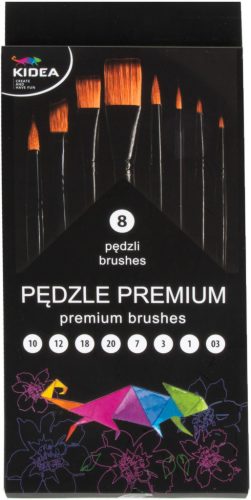 Kidea prémium ecset készlet 8 darabos