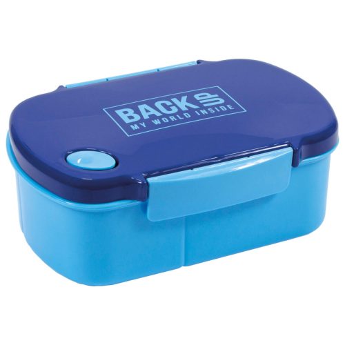 Kék uzsonnás doboz – Back Up 2025 B58, három rekeszes, BPA-mentes