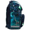 Dinoszauruszos ergonomikus iskolatáska fiúknak – DN19, kék-zöld, 37x27x16 cm