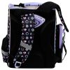 Unikornis mintás ergonomikus iskolatáska lányoknak – lila-fekete, 37x27x16 cm