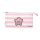 Pusheen cicás tolltartó – 3 rekeszes, beledobálós, Rose Collection, 21x12x3 cm