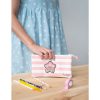 Pusheen cicás tolltartó – 3 rekeszes, beledobálós, Rose Collection, 21x12x3 cm