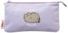 Pusheen cicás tolltartó, beledobálós, 3 rekeszes – Moments, lila