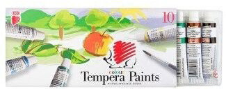 Süni temperakészlet 10x16 ml tubusos, élénk színekkel